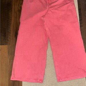 Vibrant Pink Wide-Leg Pants